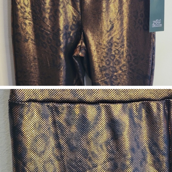 NWT Lot 4 pcs wild fable brown metallic leggings stretchy Small- X-Large - Picture 5 of 5